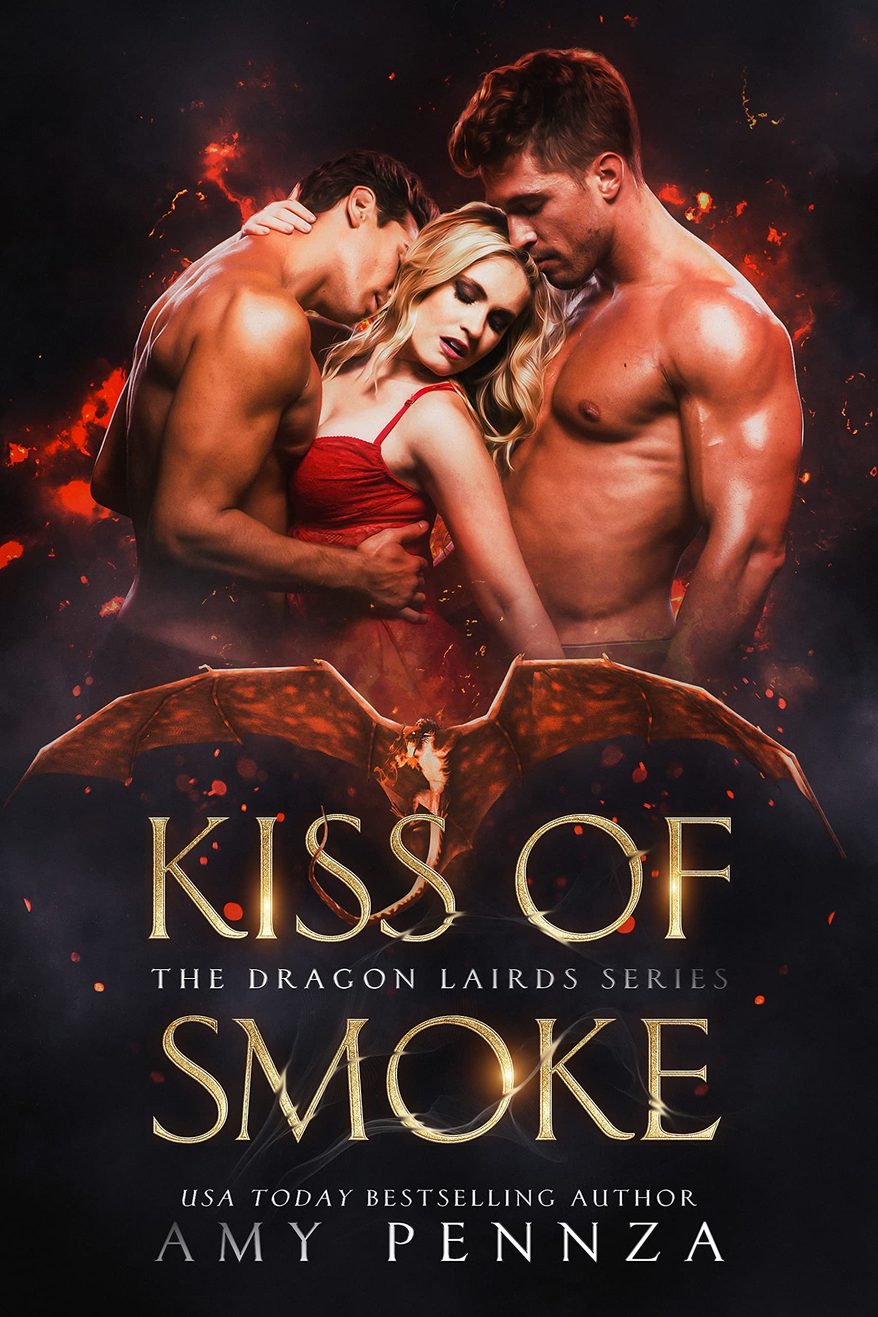 Kiss of Smoke (The Dragon Lairds Series Book 1) Cover